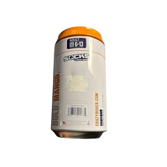 Crazy Boxer Men's Bud Light Mango Seltzer Crew Socks (3 Pairs) (6-13)#1 - Picture 3 of 10